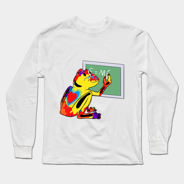 Smarty Frog Long Sleeve T-Shirt by HappyFrogsCBD